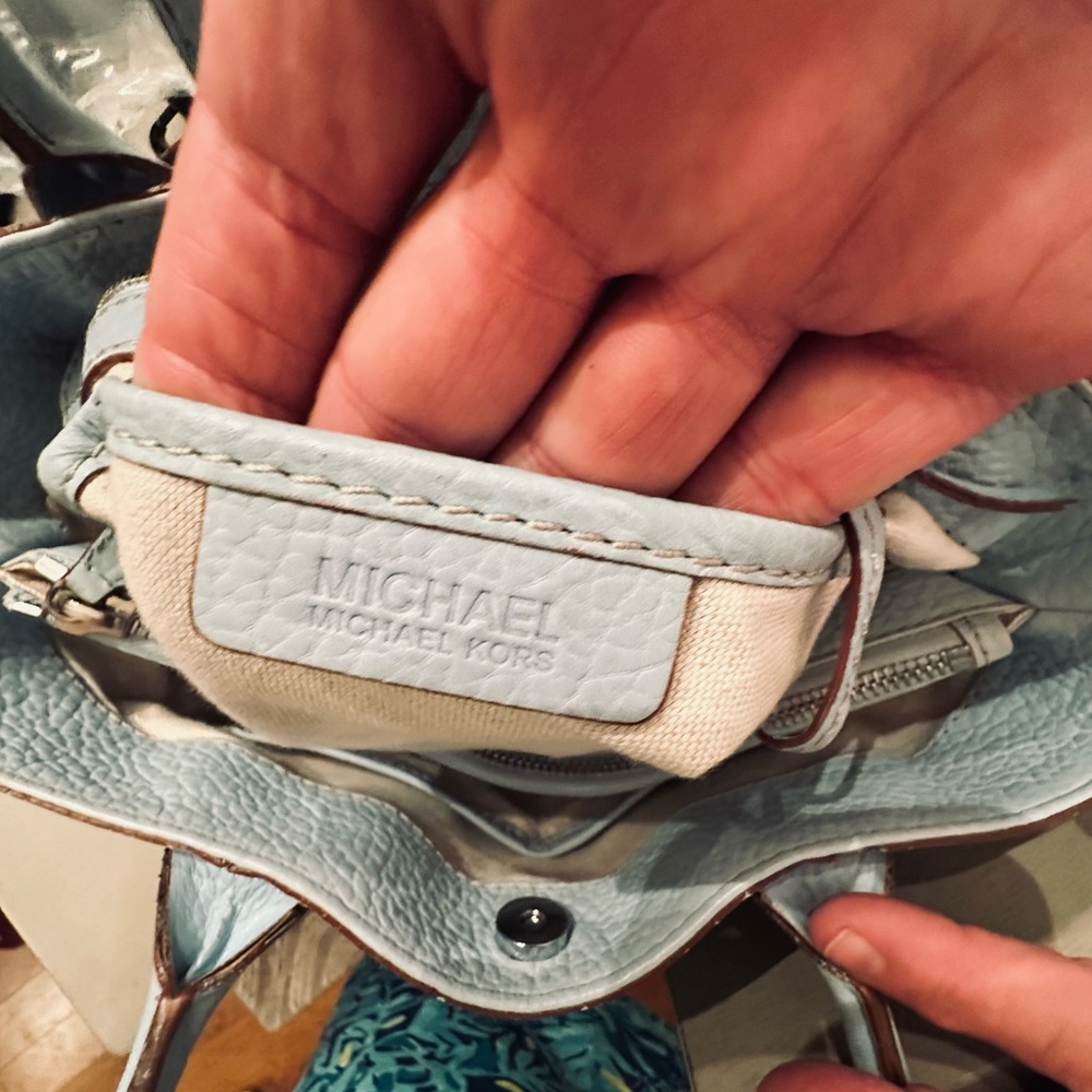 Michael Kors Light Blue Hand Bag - Picture 10 of 13